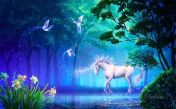  fantasie - Fantasie Einhorn Pferd
